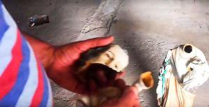 [VIDEO] Odrąbali Jezuskowi i św. Józefowi głowy. Tak grożą śmiercią w Gostomii!