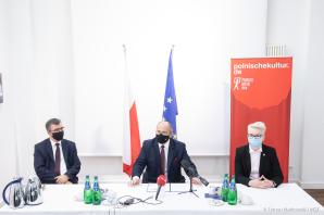 [VIDEO] O Białorusi i Polonii w Niemczech Minister Zbigniew Rau w Berlinie