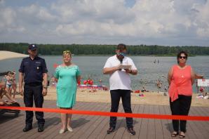 [VIDEO] Pokaz ratownictwa wodnego, podczas oficjalnego otwarcia plaży w Pieczyskach