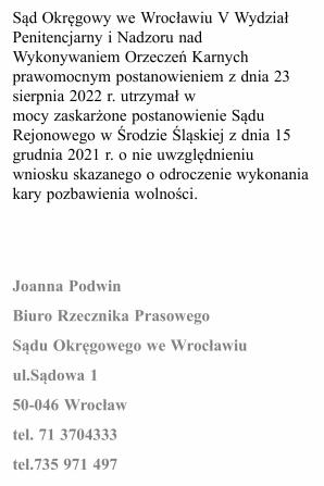 [VIDEO] RUTKOWSKI: Wrocławski „Tulipan”, który wyłudził 67 mln złotych, prawomocnie idzie za kraty! Sąd Okręgowy we Wrocławiu uznał, że swoje „luksusowe choroby” może leczyć w więzieniu!