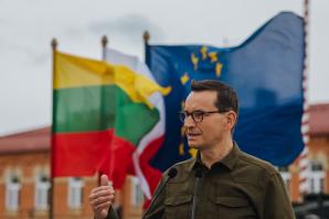 [VIDEO] Premier po spotykaniu z prezydentem Litwy: granice Polski i Litwy to granice wolnego świata powstrzymującego napór despotii ze Wschodu