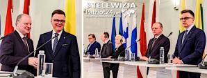 [VIDEO] ANG Wypowiedź marszałka Sejmu Szymona Hołowni po Spotkaniu Przewodniczących Parlamentów Estonii, Finlandii, Litwy, Łotwy, Polski i Ukrainy w estońskim Tartu