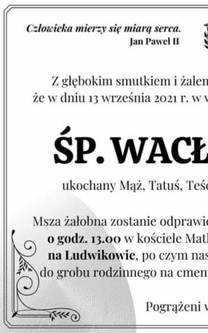 W wieku 65 lat odszedł Tata Mai Rutkowski. W sobotę o godz. 13 Msza Święta w Kościele w Tomaszowa Mazowieckim-Ludwikowie rozpocznie uroczystości  pogrzebowe