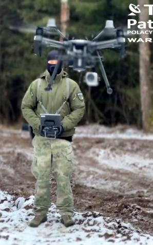 [VIDEO] Dron w służbie na granicy polsko-białoruskiej