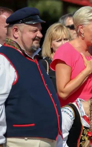 Para Prezydencka na dożynkach w Kolonii Boćki