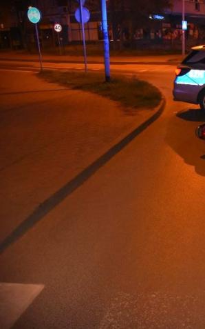 [VIDEO] Dramatyczny koniec ucieczki 16-latka na skradzionym motorowerze. Rabuś zatrzymany przez policję w Oleśnicy