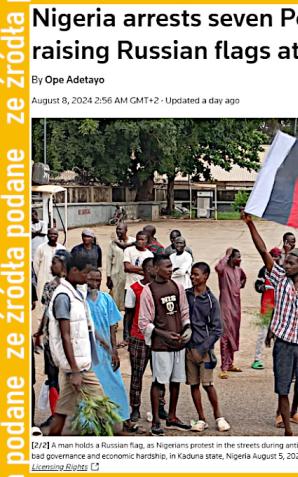 Nigeria aresztowała siedmiu obywateli Polski za podnoszenie rosyjskich flag. Oświadczenie MSZ w tej sprawie