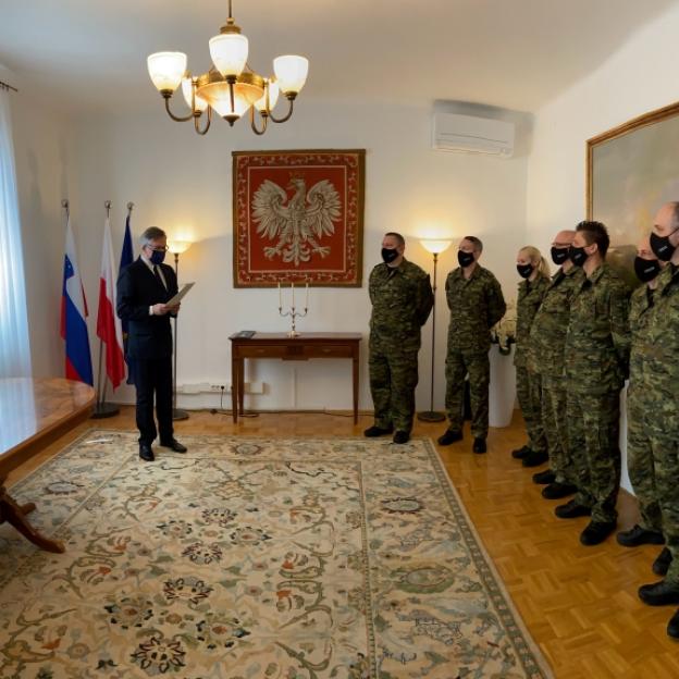 Spotkania uczestników misji SG w Słowenii i Macedonii Północnej z ambasadorami