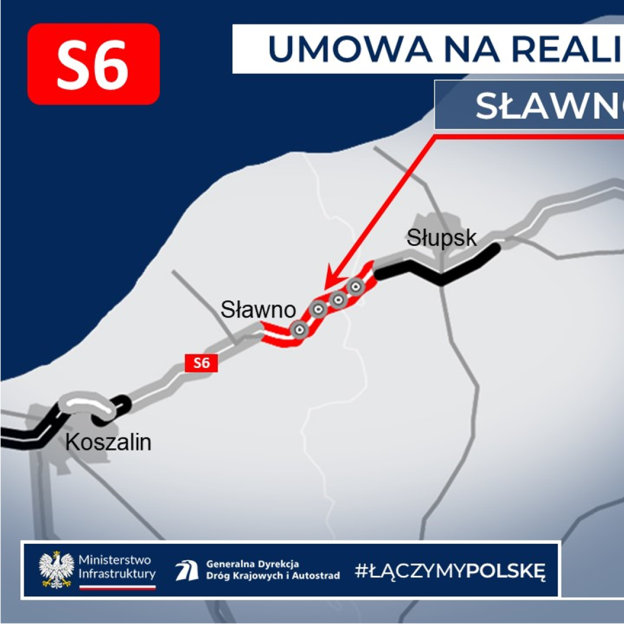 Umowa na realizację S6 Sławno – Słupsk podpisana