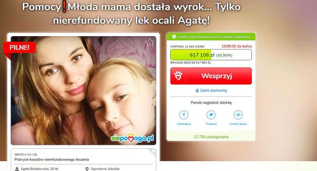 [VIDEO] Maja Rutkowski apeluje o pomoc w ratowaniu życia 29-letniej Agaty Bodakowskiej ze Szprotawy!