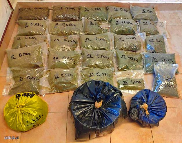 Wyeliminowali z czarnego rynku blisko 20 kg narkotyków
