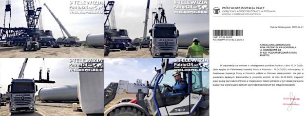 [VIDEO] Czy robotnicy niemieckiego SIEMENS budują w Polsce wiatraki bezkarnie łamiąc polskie prawo jako turyści na wczasach? Tak wynika z dokumentów poznańskiego inspektora pracy!
