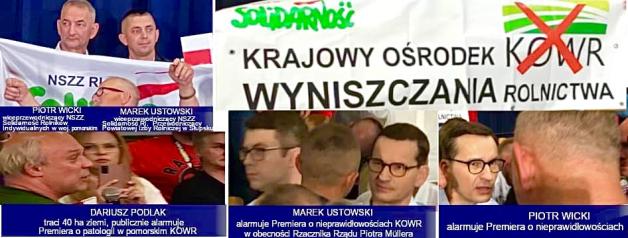 [VIDEO] Premiera Mateusza Morawieckiego zdesperowani rolnicy z Pomorza proszą o pomoc w reformie tamtejszego oddziału Krajowego Ośrodka Wsparcia Rolnictwa (KOWR), które ich życie czyni koszmarem!