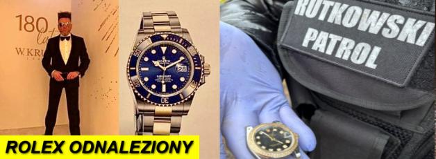 Tryumf BIURA RUTKOWSKI: Skradziony Rolex Submariner odnaleziony przez agentów Krzysztofa Rutkowskiego