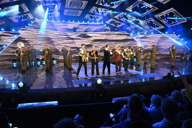 Orkiestra Reprezentacyjna Wojsk Obrony Terytorialnej z Radomia wystąpiła z Trubadurami.