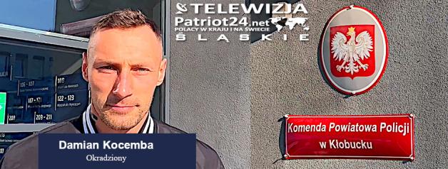 [VIDEO] Okradziony Damian Kocemba dziś o 15:45 spotyka się z Komendantem Policji w Kłobucku 